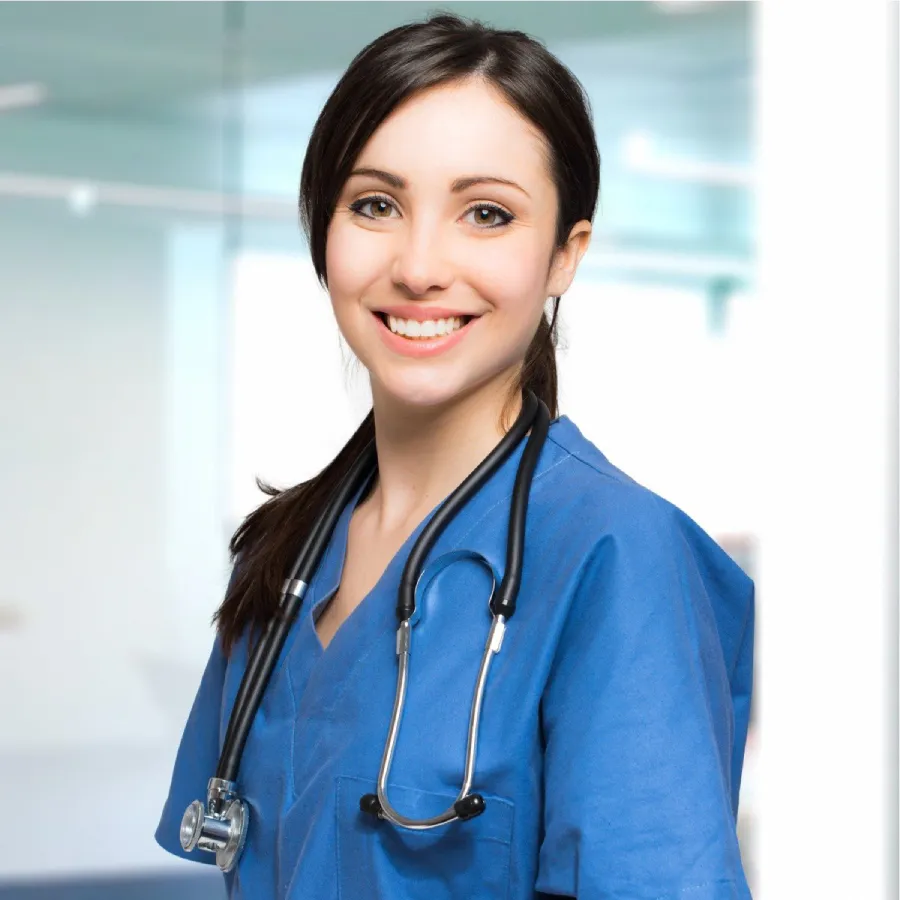 Smiling medical professional